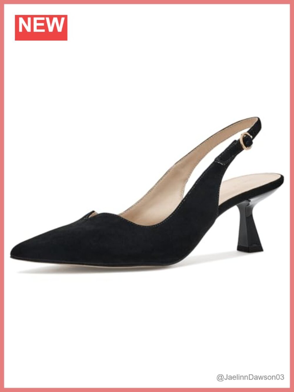 Pelle Moda Janah Pumps Slingback Heels Women Leather Stiletto Pointed Toe